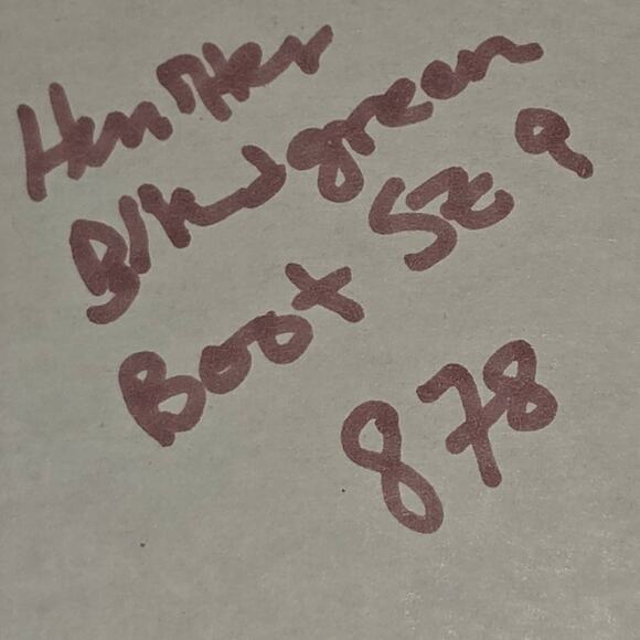 Hunter Women's City Explorer Short Rain Snow Boots Welllies US 9 Blk/Green NEW - Picture 11 of 11